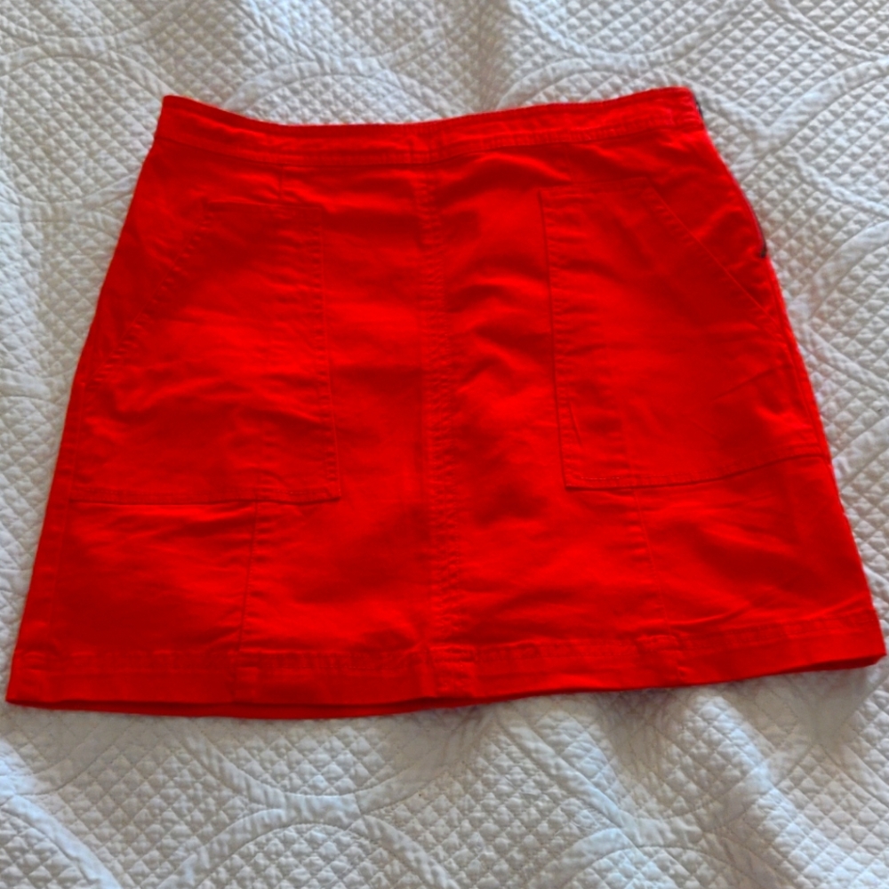 Copper Key Bright Red Mini Skirt